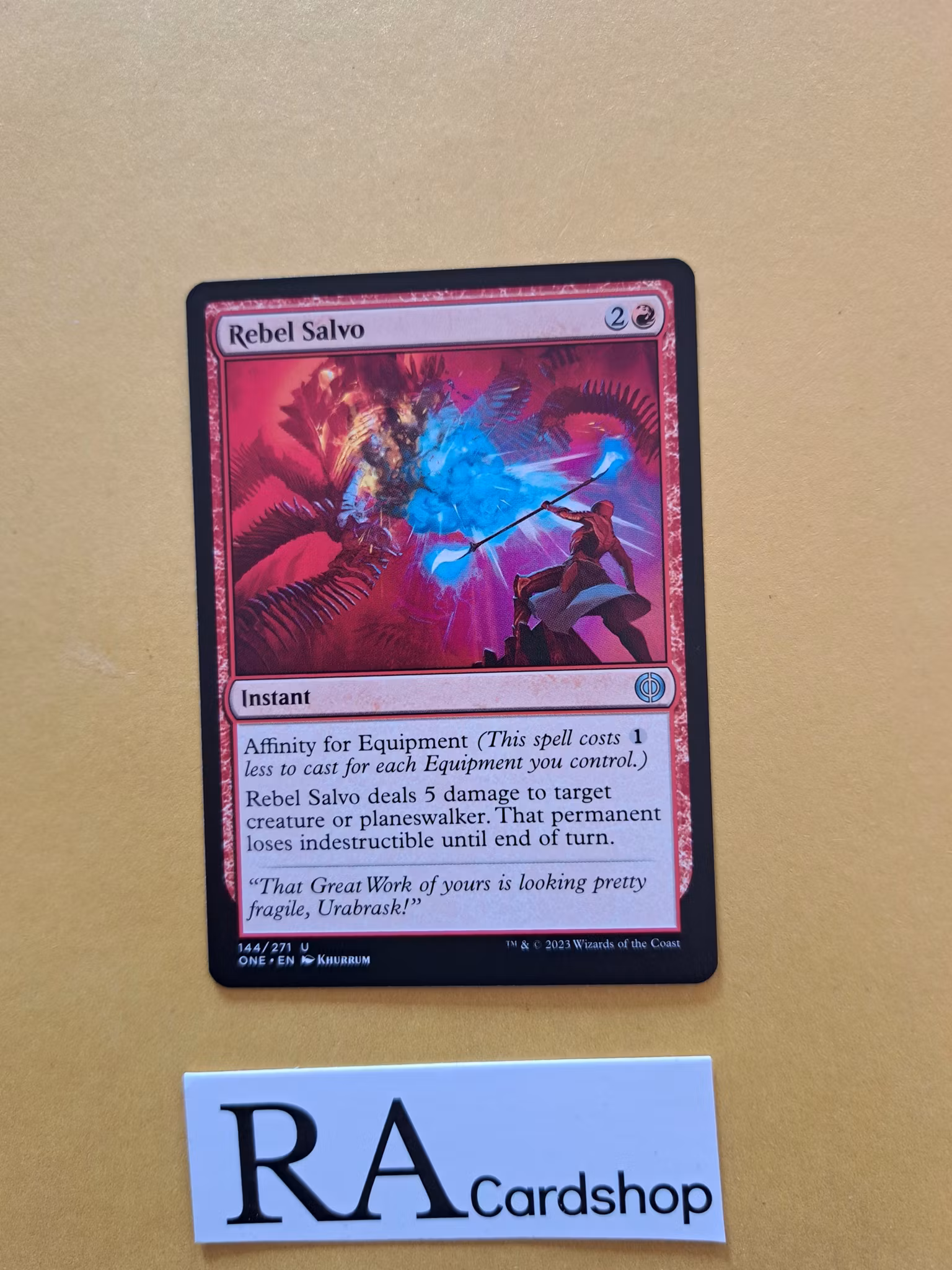 Rebel Salvo Uncommon 144/271 Phyrexia All Will Be One Magic the Gathering