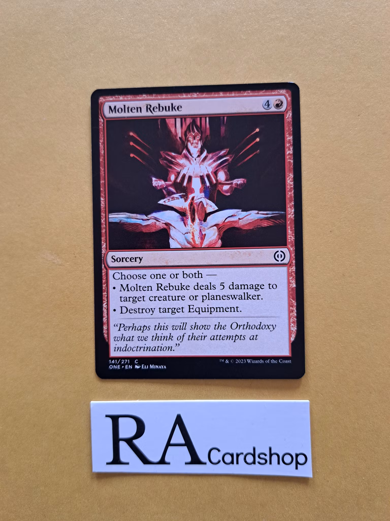 Molten Rebuke Common 141/271 Phyrexia All Will Be One Magic the Gathering