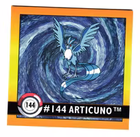 Articuno #144 Stickers 1999 Series 1 Pokemon