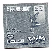 Articuno #144 Stickers 1999 Series 1 Pokemon