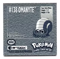 Omanyte #138 Stickers 1999 Series 1 Pokemon