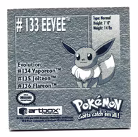 Eevee #133 Stickers 1999 Series 1 Pokemon