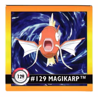 Magikarp #129 Stickers 1999 Series 1 Pokemon