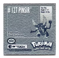 Pinsir #127 Stickers 1999 Series 1 Pokemon