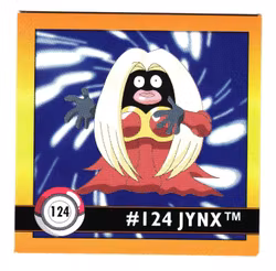 Jynx #124 Stickers 1999 Series 1 Pokemon
