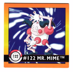 Mr Mime #122 Stickers 1999 Series 1 Pokemon