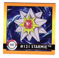 Starmie #121 Stickers 1999 Series 1 Pokemon