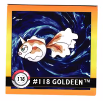 Goldeen #118 Stickers 1999 Series 1 Pokemon