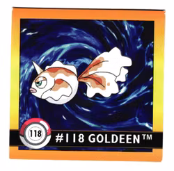 Goldeen #118 Stickers 1999 Series 1 Pokemon