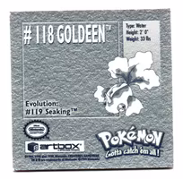 Goldeen #118 Stickers 1999 Series 1 Pokemon