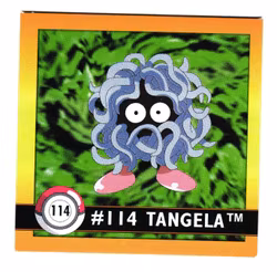 Tangela #114 Stickers 1999 Series 1 Pokemon