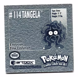 Tangela #114 Stickers 1999 Series 1 Pokemon
