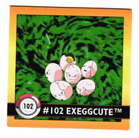 Exeggcute #102 Stickers 1999 Series 1 Pokemon