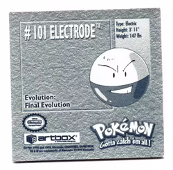 Electrode #101 Stickers 1999 Series 1 Pokemon