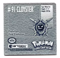 Cloyster #91 Stickers 1999 Series 1 Pokemon