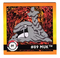 Muk #89 Stickers 1999 Series 1 Pokemon