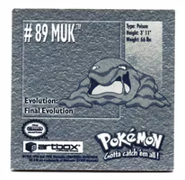 Muk #89 Stickers 1999 Series 1 Pokemon