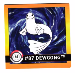 Dewgong #87 Stickers 1999 Series 1 Pokemon