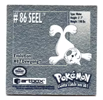 Seel #86 Stickers 1999 Series 1 Pokemon