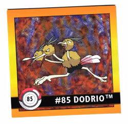 Dodrio #85 Stickers 1999 Series 1 Pokemon