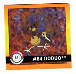 Doduo #84 Stickers 1999 Series 1 Pokemon