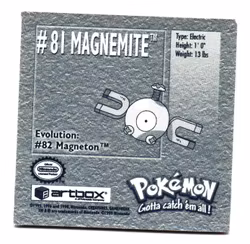 Magnemite #81 Stickers 1999 Series 1 Pokemon