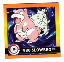 Slowbro #80 Stickers 1999 Series 1 Pokemon