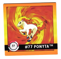 Ponyta #77 Stickers 1999 Series 1 Pokemon