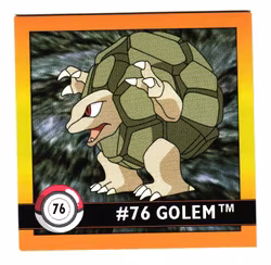 Golem #76 Stickers 1999 Series 1 Pokemon
