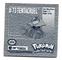 Tentacruel #73 Stickers 1999 Series 1 Pokemon