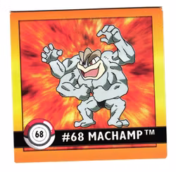 Machamp #68 Stickers 1999 Series 1 Pokemon