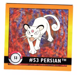 Persian #53 Stickers 1999 Series 1 Pokemon