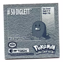 Diglett #50 Stickers 1999 Series 1 Pokemon