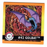 Golbat #42 Stickers 1999 Series 1 Pokemon