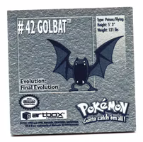 Golbat #42 Stickers 1999 Series 1 Pokemon