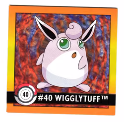 Wigglytuff #40 Stickers 1999 Series 1 Pokemon