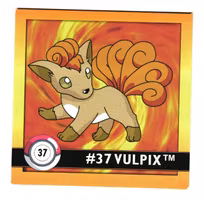 Vulpix #37 Stickers 1999 Series 1 Pokemon