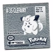 Clefairy #35 Stickers 1999 Series 1 Pokemon