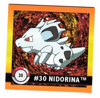 Nidorina #30 Stickers 1999 Series 1 Pokemon