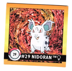 Nidoran #29 Stickers 1999 Series 1 Pokemon