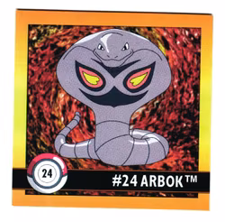 Arbok #24 Stickers 1999 Series 1 Pokemon