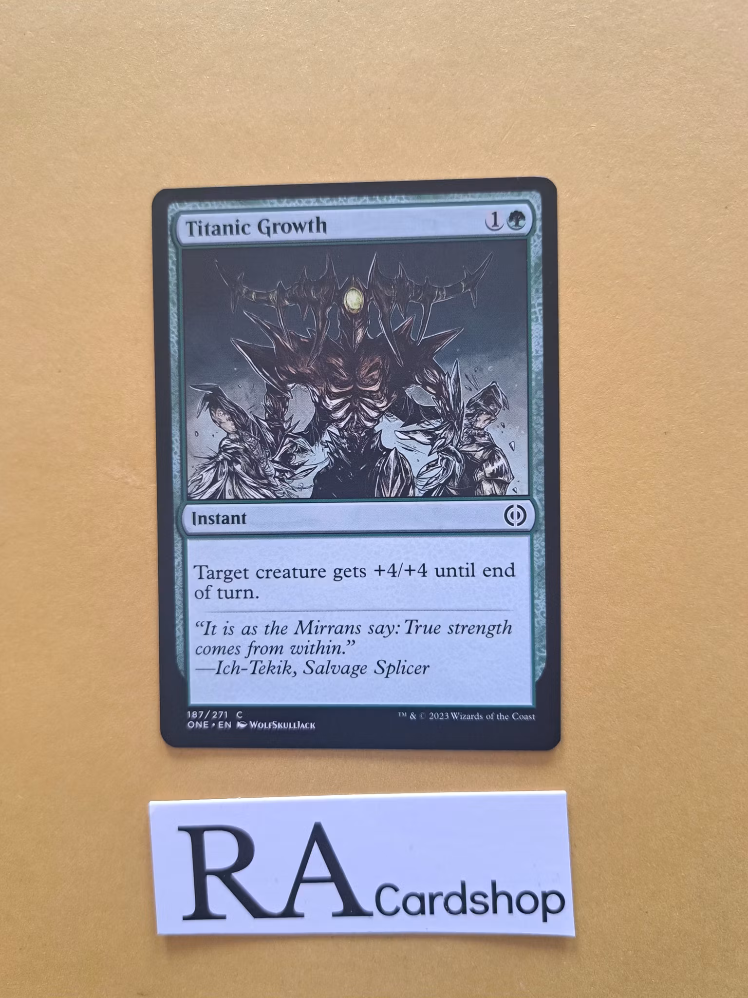 Titanic Growth Common 187/271 Phyrexia All Will Be One Magic the Gathering