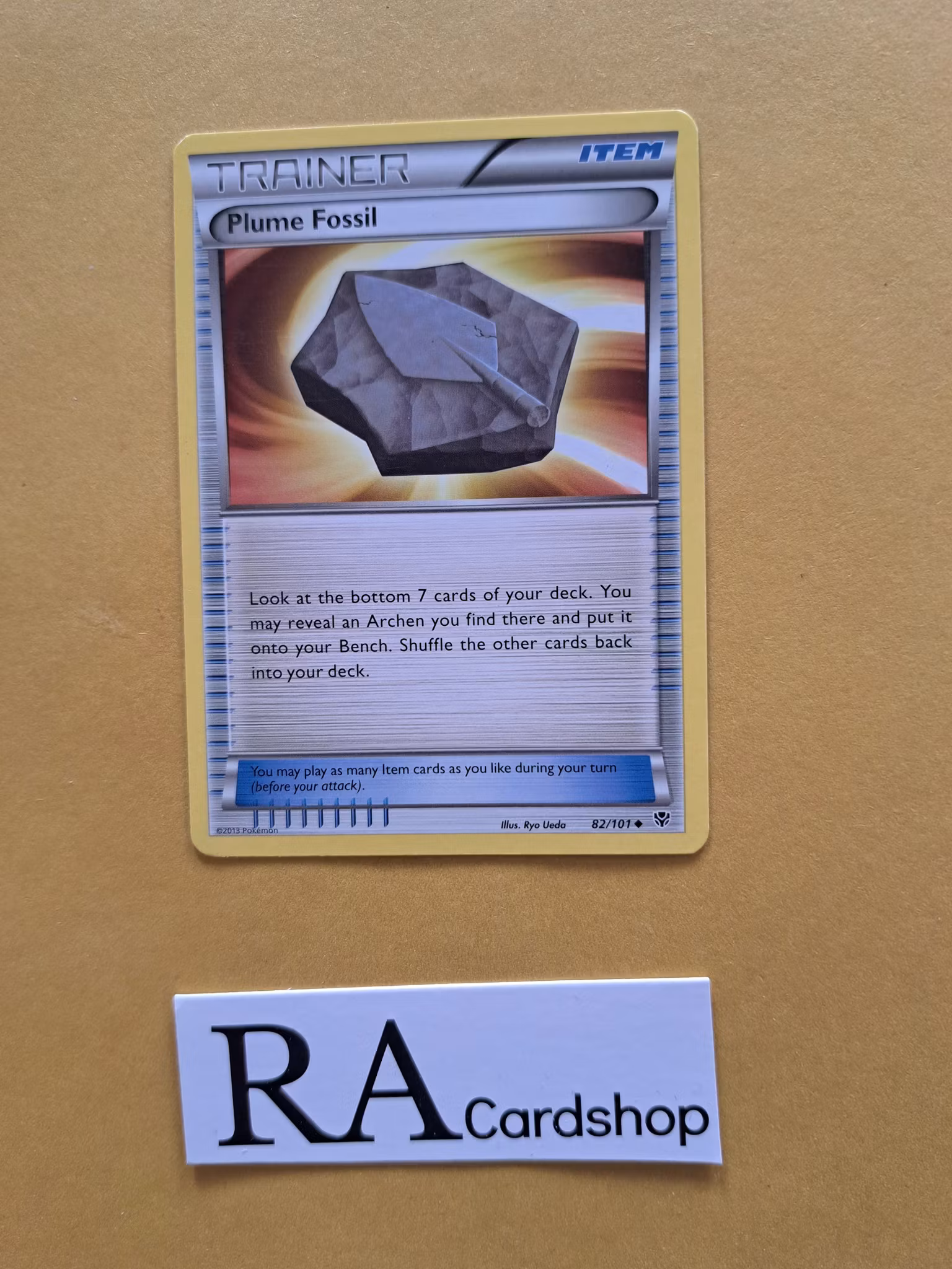 Plume Fossil Uncommon 82/101 Plasma Blast Pokemon