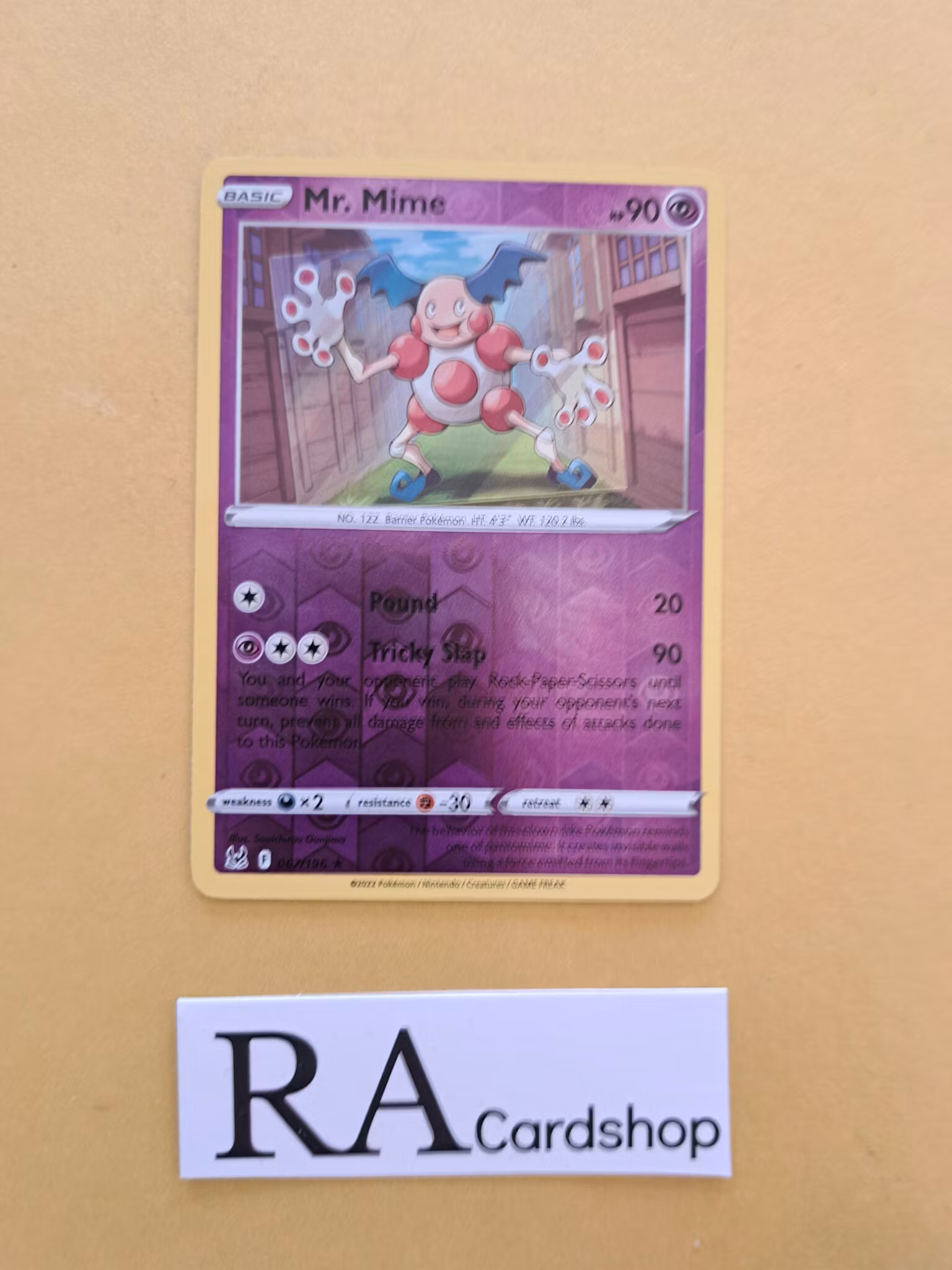 Mr. Mime Reverse Holo Rare 067/196 Lost Origin Pokemon