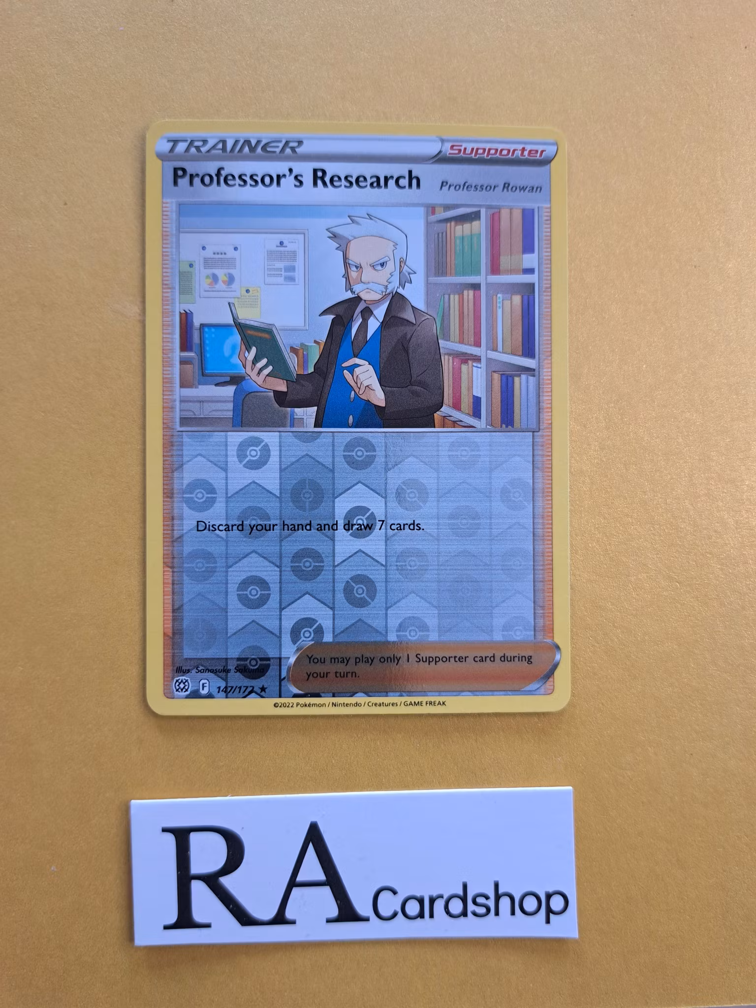 Professors Research Reverse Holo Rare 147/172 Brilliant Stars Pokemon