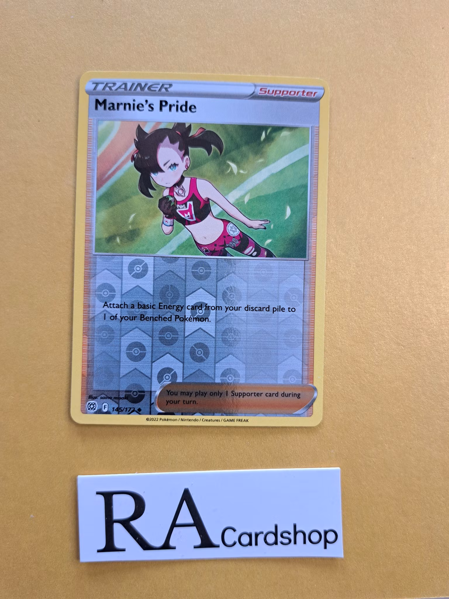 Marnies Pride Reverse Holo Uncommon 145/172 Brilliant Stars Pokemon
