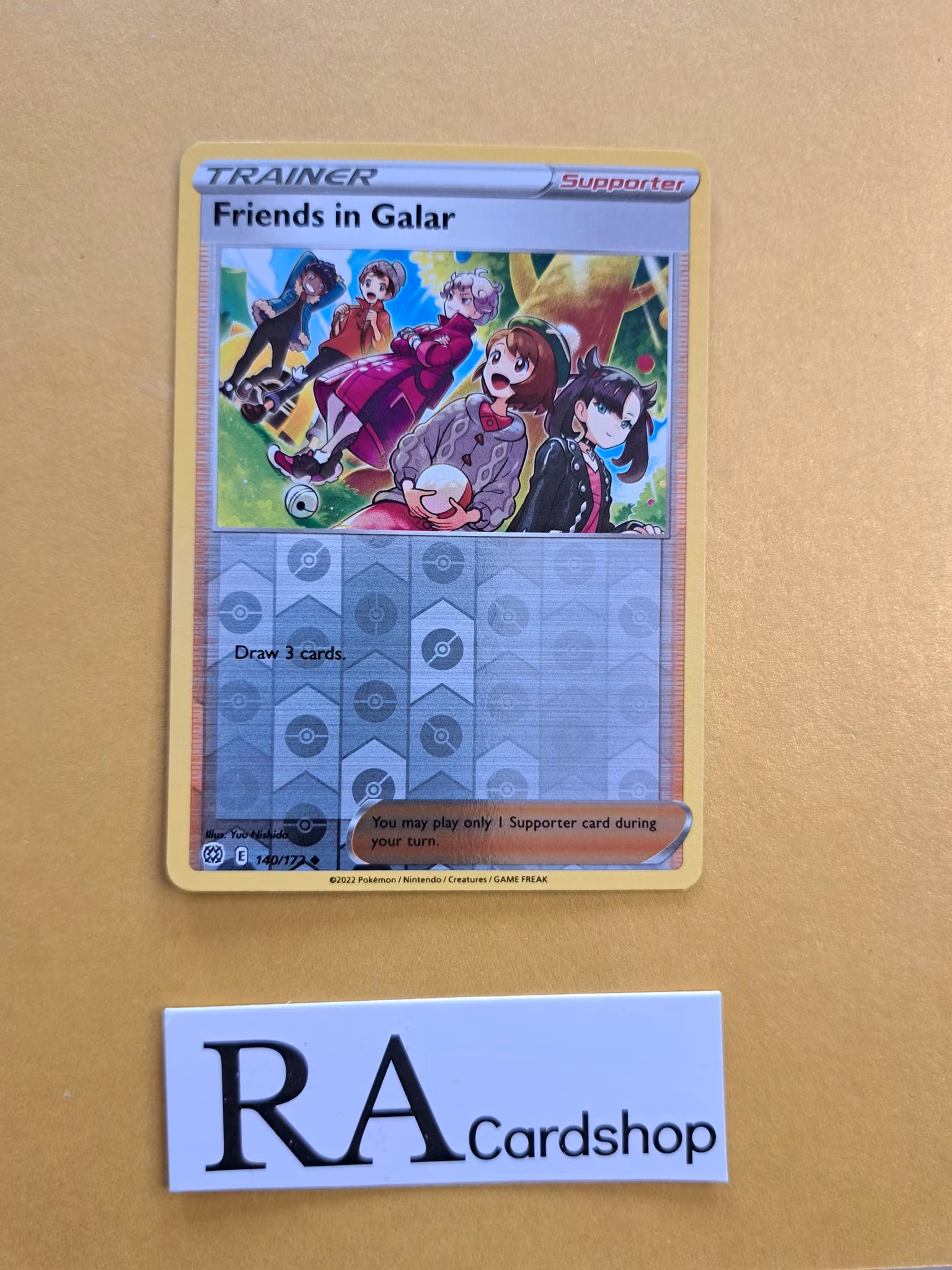 Friends of Galar Reverse Holo Uncommon 140/172 Brilliant Stars Pokemon