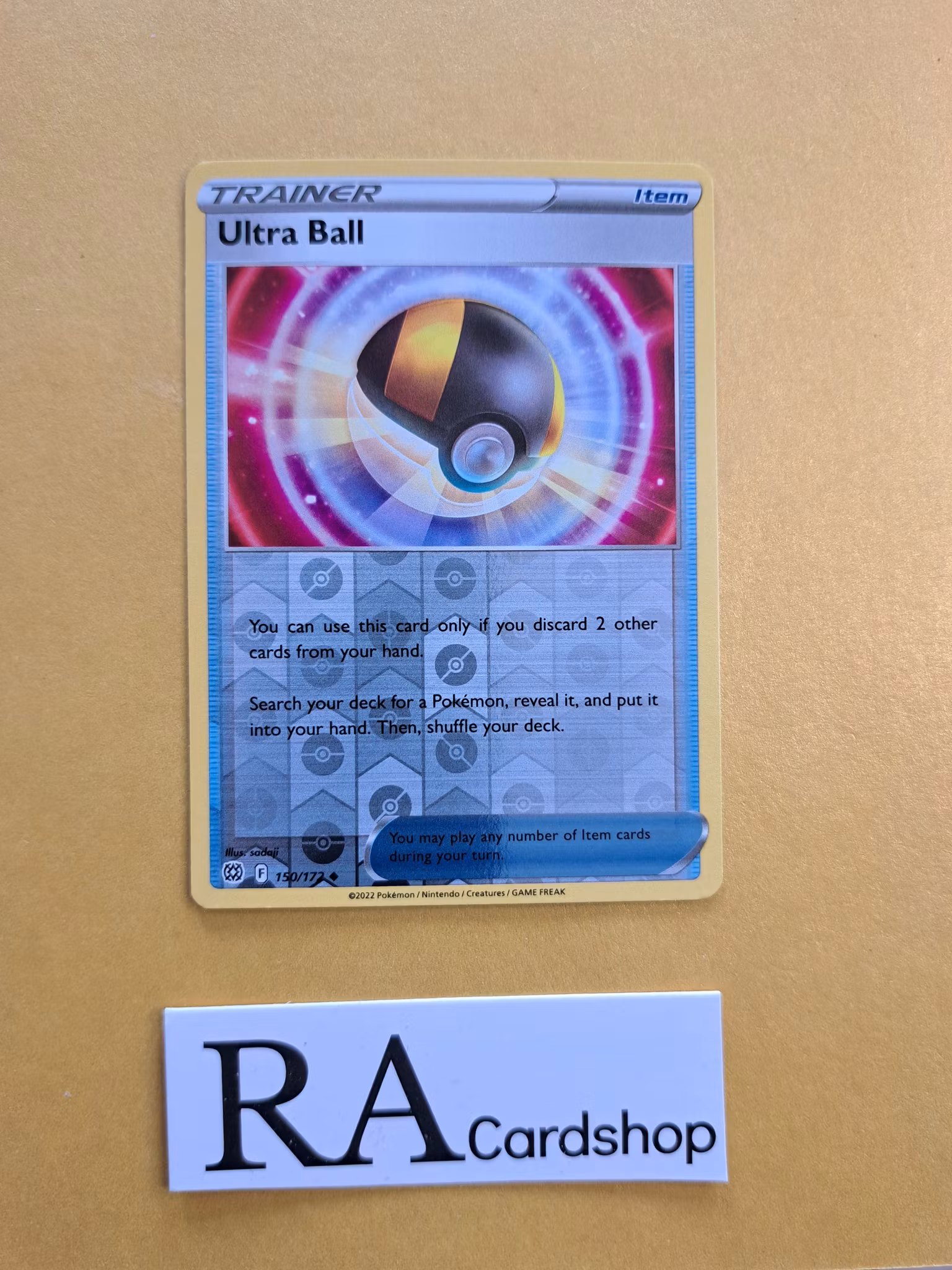 Ultra Ball Reverse Holo Uncommon 150/172 Brilliant Stars Pokemon