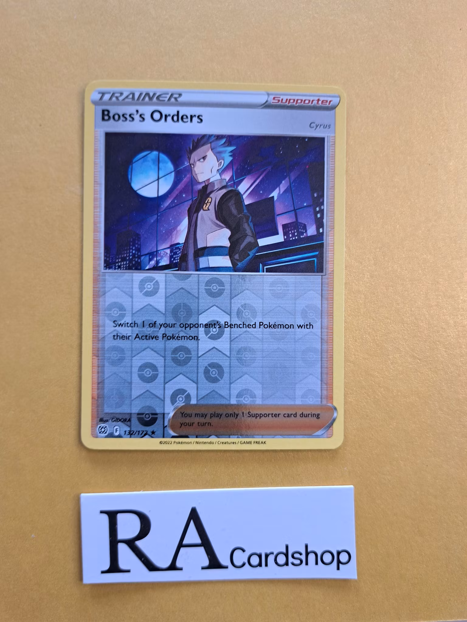 Bosss Orders Reverse Holo Rare 132/172 Brilliant Stars Pokemon