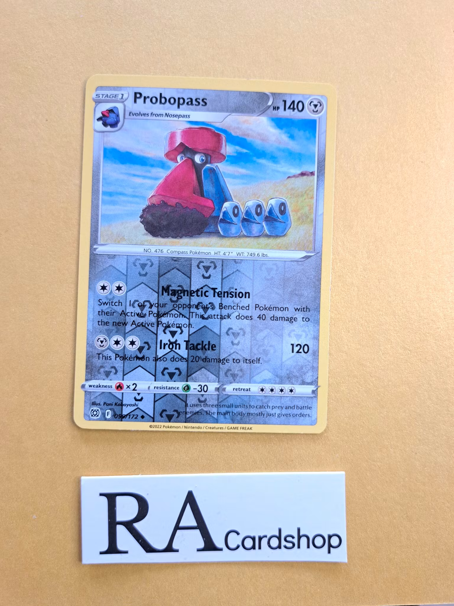 Probopass Reverse Holo Uncommon 099/172 Brilliant Stars Pokemon